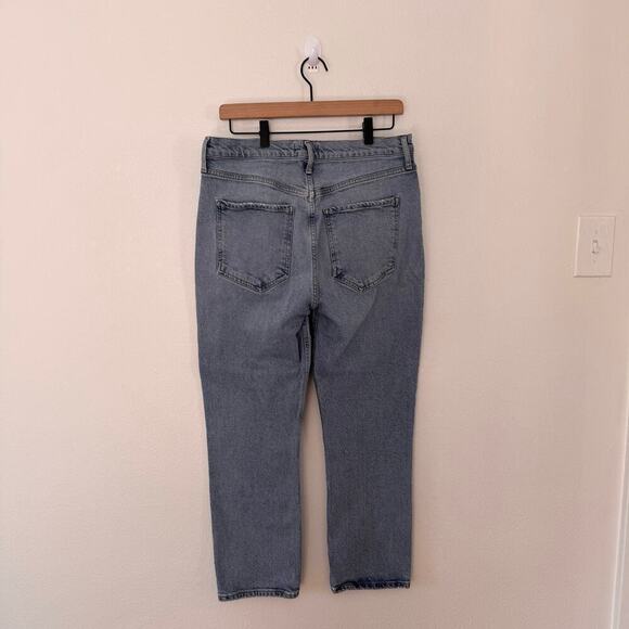 Agolde Women's Riley Straight Leg Denim Button Fly Size 30 - Picture 2 of 3